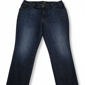 NWOT Womens 18WP Lee Relaxed Fit Straight Leg Mid Risk Jeans